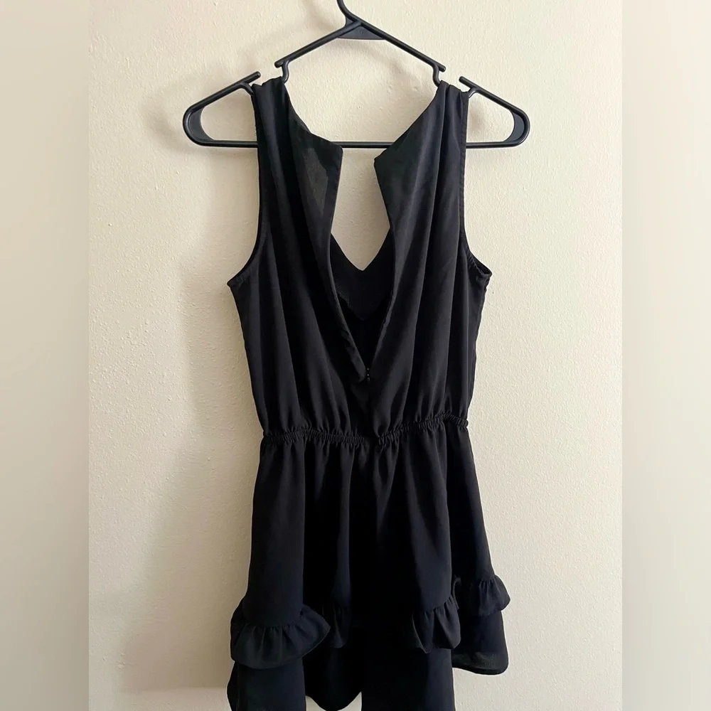 Flowy Black Romper